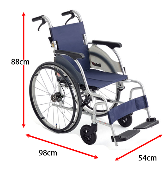超軽量　自走用車椅子　ＣＲＴ－０　背折れ式・介助ブレーキ付｜車椅子（自走用）【車椅子販売センター】