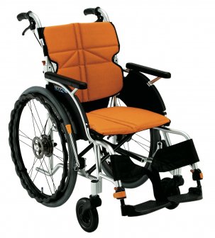 自走用車椅子ＮＥＸＴ－１１Ｂ 背折れ式・介助ブレーキ付き・背張り