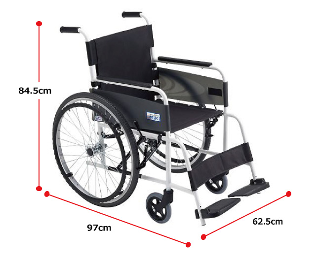 自走用車椅子ＶＳ－１ 背固定式・ノーパンクタイヤ｜メーカー別 - ミキ 