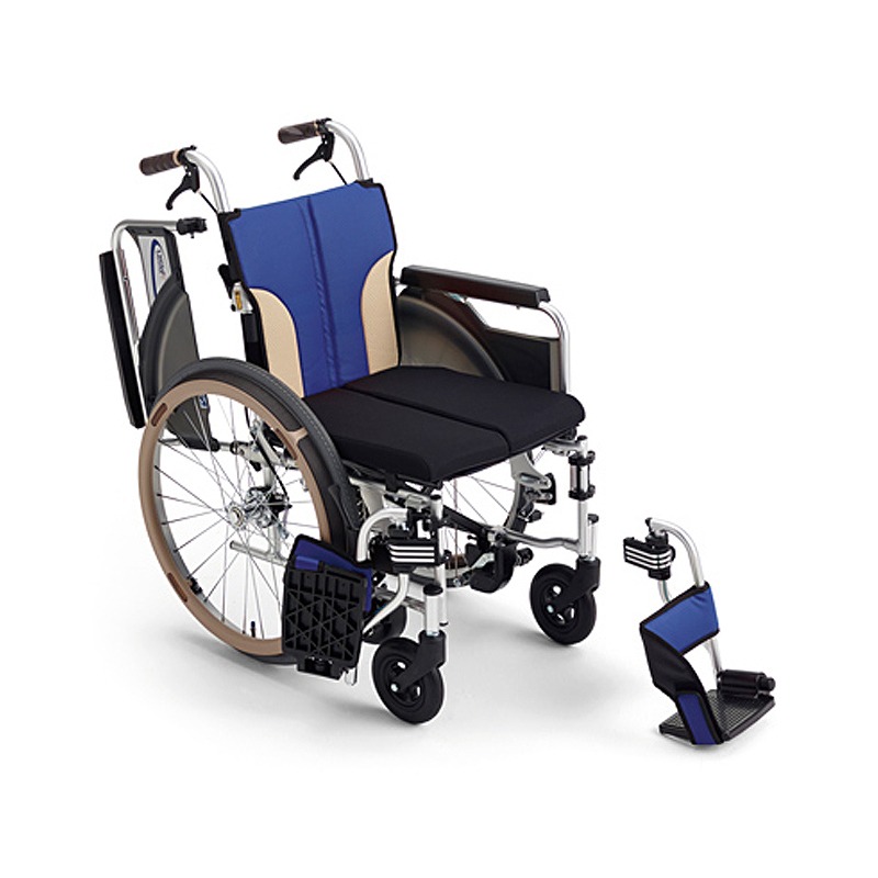 とまっティシリーズ 自走車椅子スキット400B(肘跳ね上げ・スイング